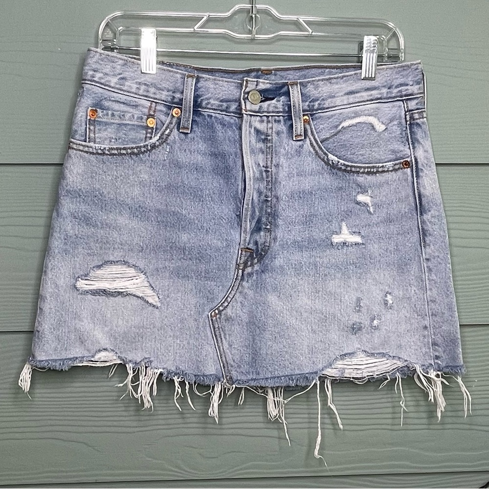 Levis Jeans Skirt Size W29 - Picture 3 of 8